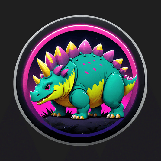 Dinosaur Glow - UV DTF Sticker - Heat Press Transfer