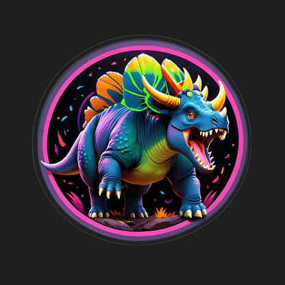 Dinosaur Glow UV - Sticker - Heat Press Transfer