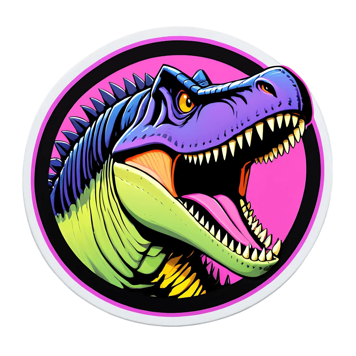 Dinosaur Graphic - UV DTF Sticker - Heat Press Transfer