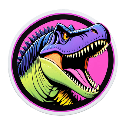 Dinosaur Graphic - UV DTF Sticker - Heat Press Transfer