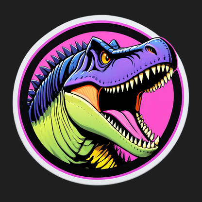 Dinosaur Graphic - UV DTF Sticker - Heat Press Transfer