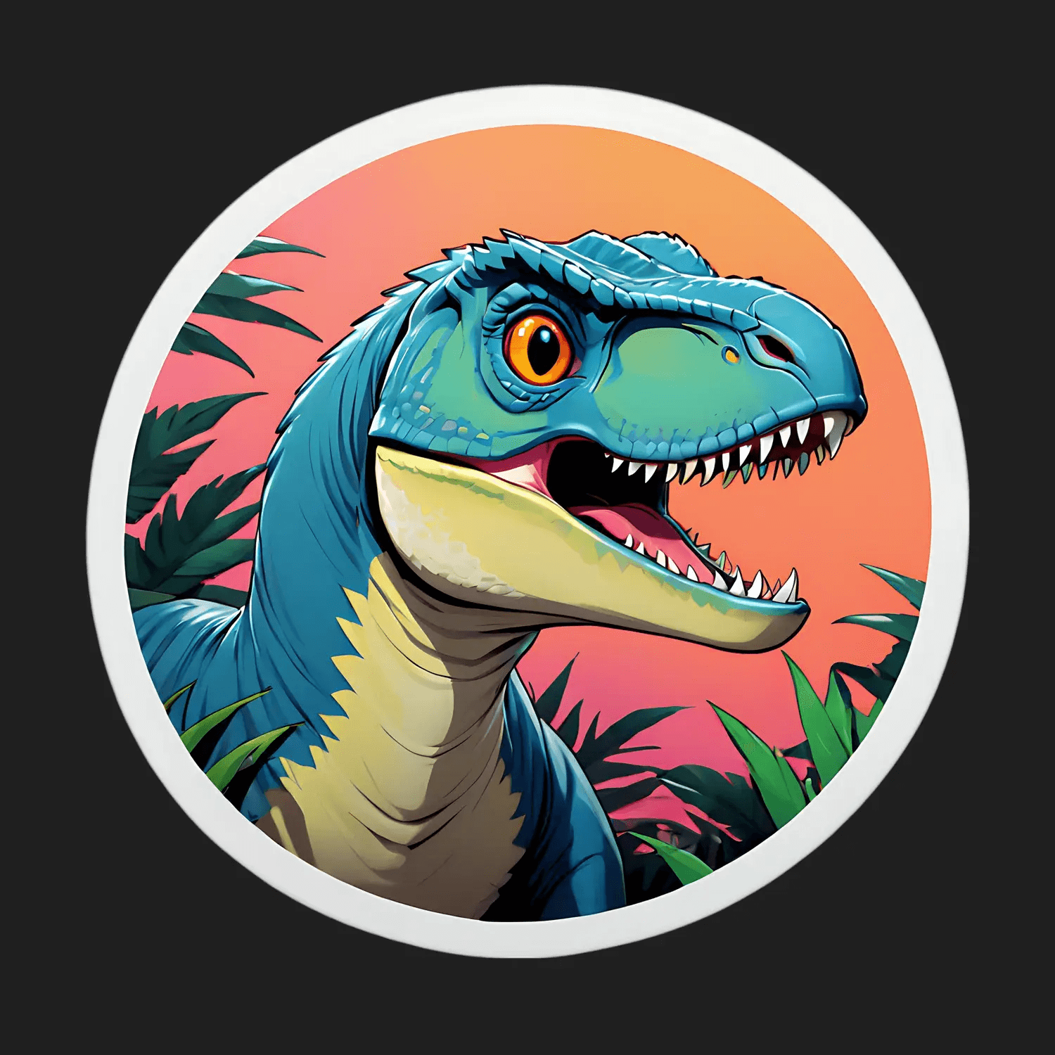 Dinosaur Graphic - UV Sticker - Heat Press Transfer