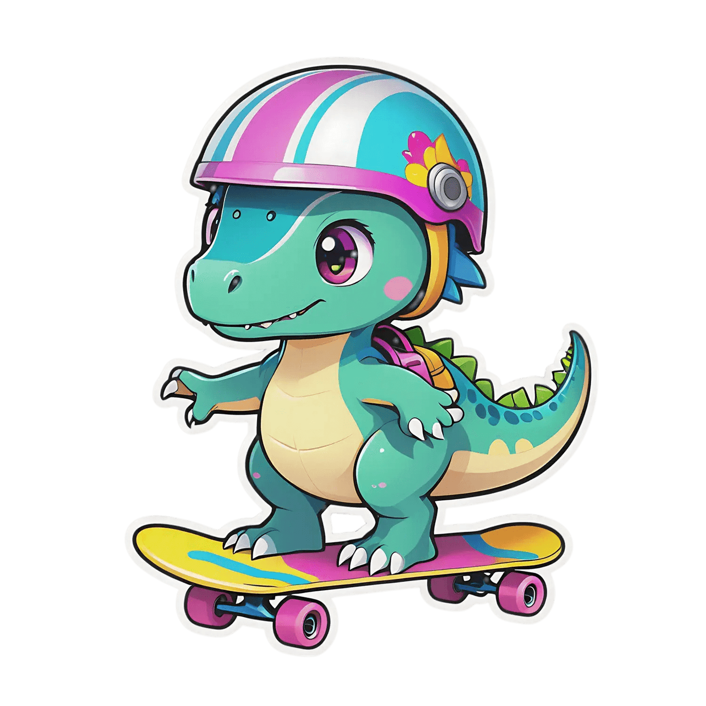 Dinosaur Helmet - Sticker - Heat Press Transfer