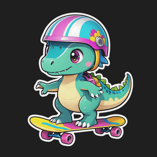Dinosaur Helmet - Sticker - Heat Press Transfer