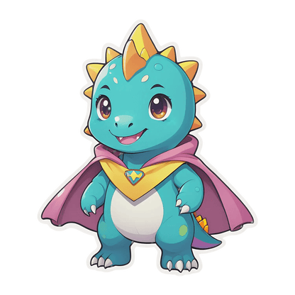 Dinosaur Hero - Sticker - Heat Press Transfer