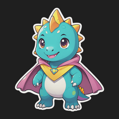 Dinosaur Hero - Sticker - Heat Press Transfer