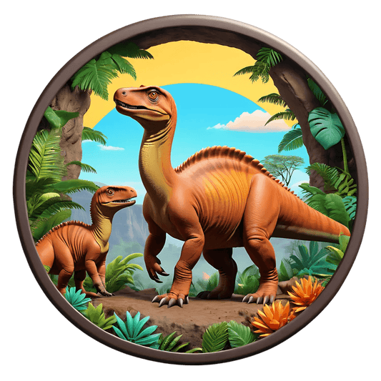 Dinosaur Jungle Adventure - UV DTF Sticker - Heat Press Transfer