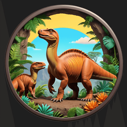 Dinosaur Jungle Adventure - UV DTF Sticker - Heat Press Transfer