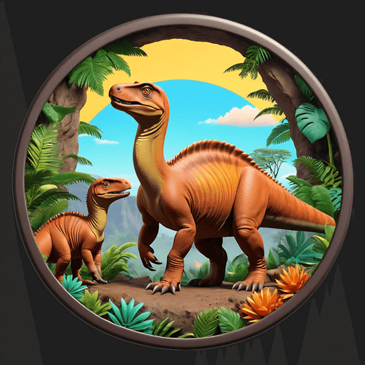 Dinosaur Jungle Adventure - UV DTF Sticker - Heat Press Transfer