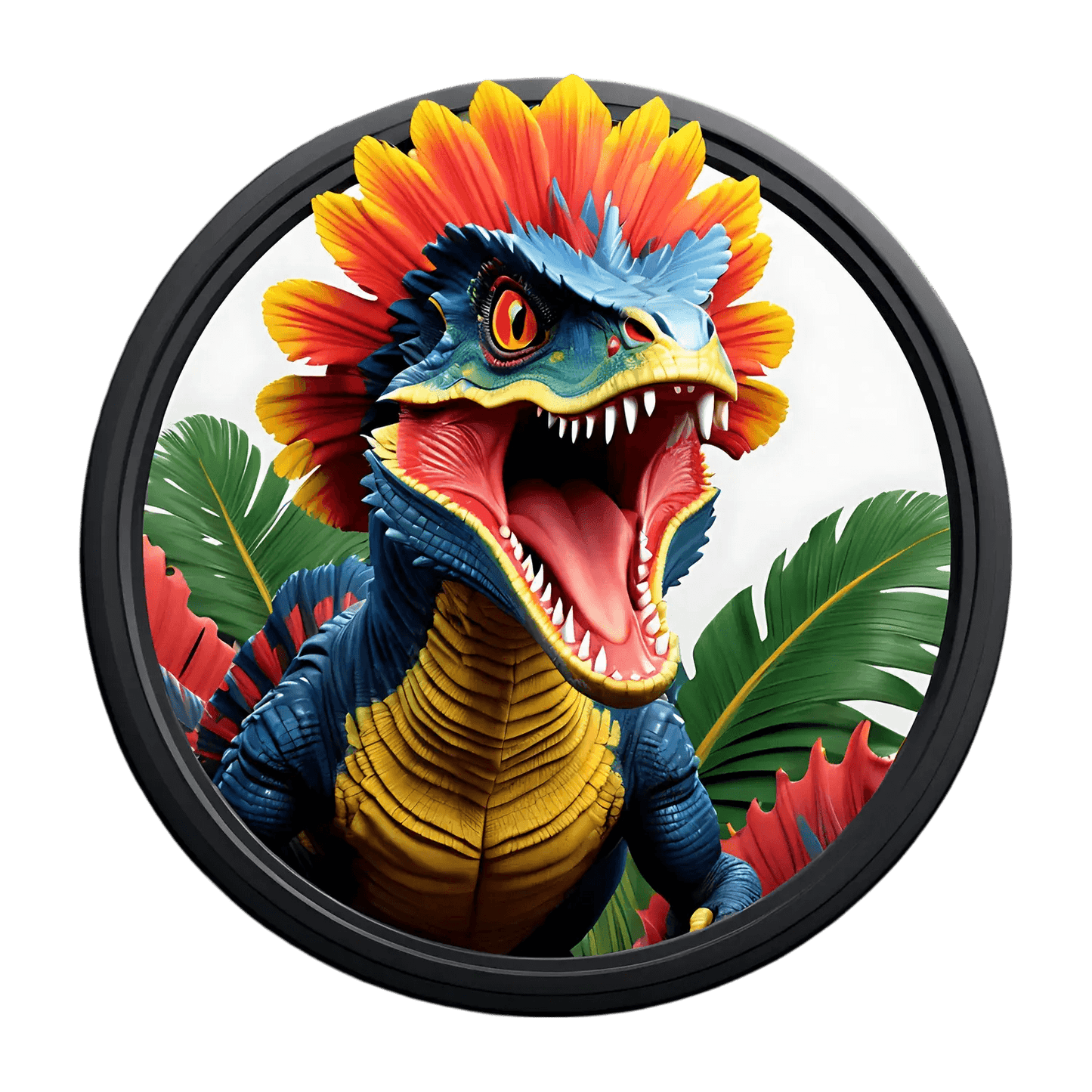 Dinosaur Jungle - Colorful Sticker - Heat Press Transfer