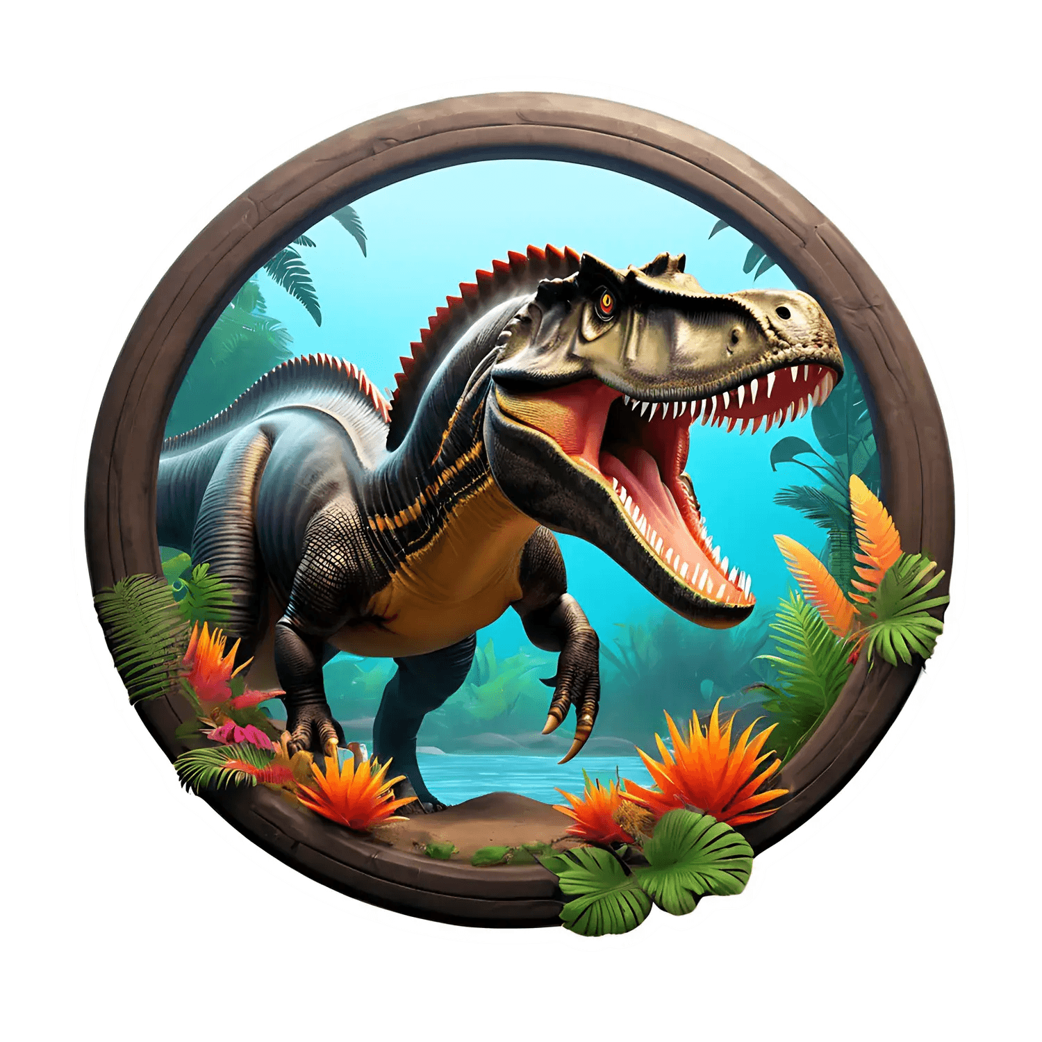 Dinosaur Jungle - Sticker - Heat Press Transfer