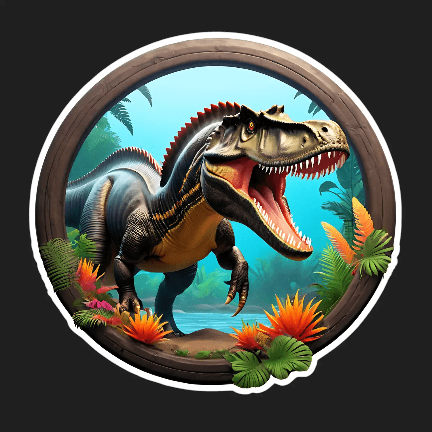 Dinosaur Jungle - Sticker - Heat Press Transfer