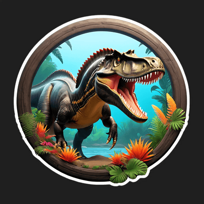 Dinosaur Jungle - Sticker - Heat Press Transfer