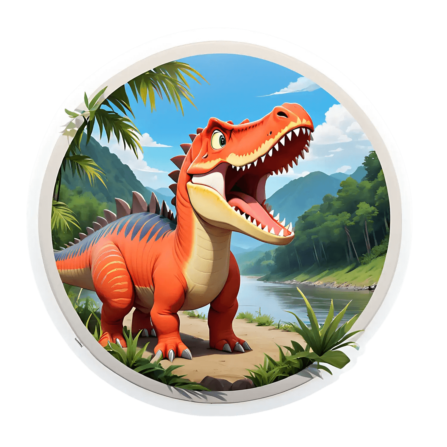 Dinosaur Jungle - Sticker - Heat Press Transfer