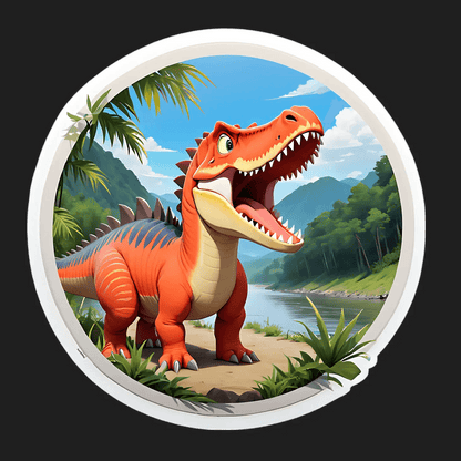 Dinosaur Jungle - Sticker - Heat Press Transfer