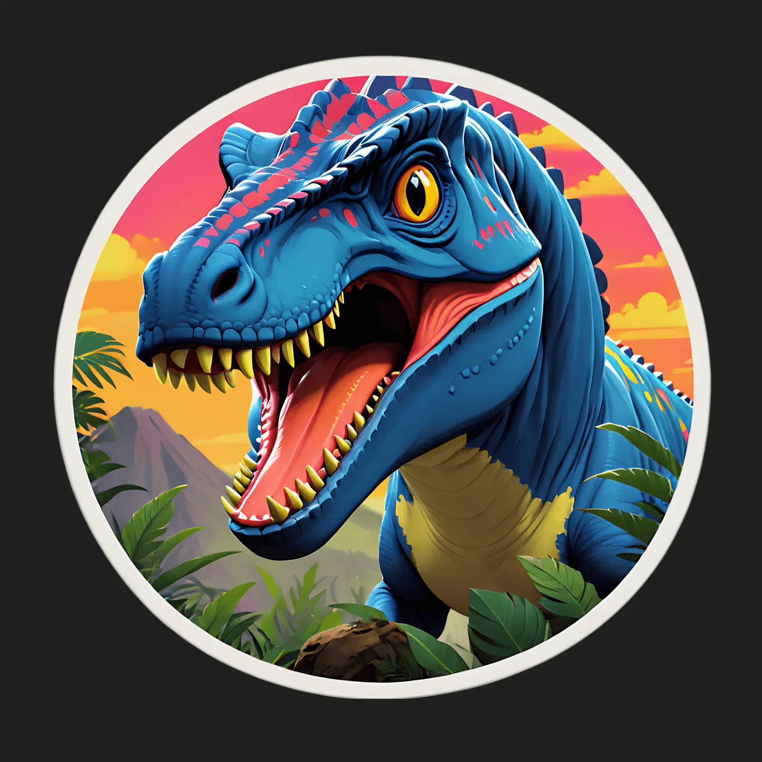 Dinosaur Jungle - Sticker - Heat Press Transfer