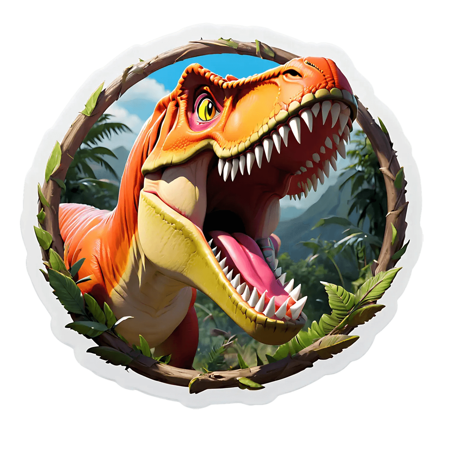 Dinosaur Jungle - Sticker - Heat Press Transfer