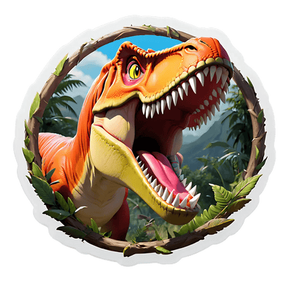 Dinosaur Jungle - Sticker - Heat Press Transfer