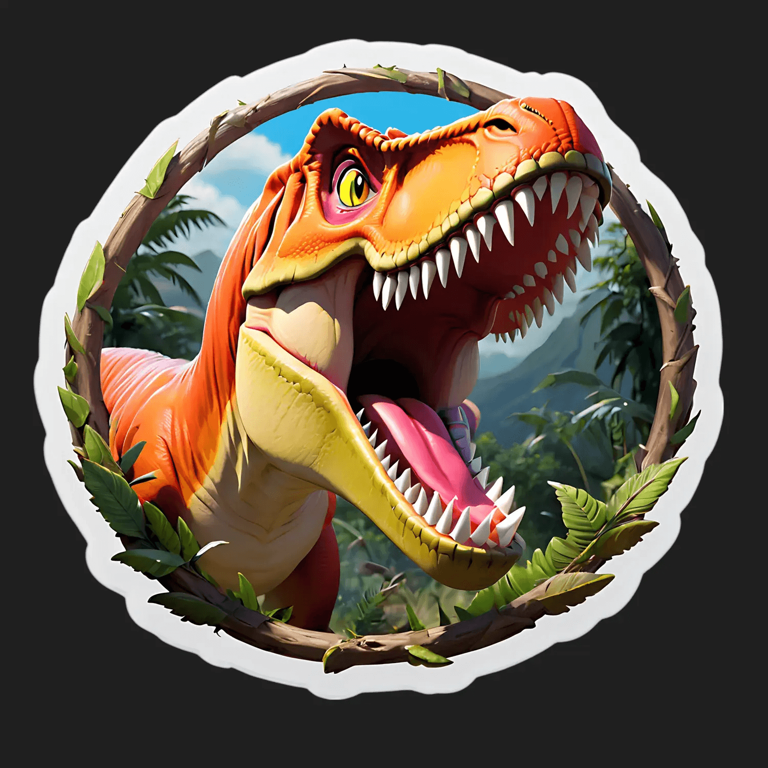 Dinosaur Jungle - Sticker - Heat Press Transfer