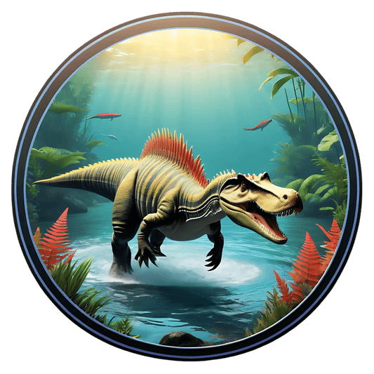 Dinosaur Jungle Sticker - UV DTF Decal - Heat Press Transfer