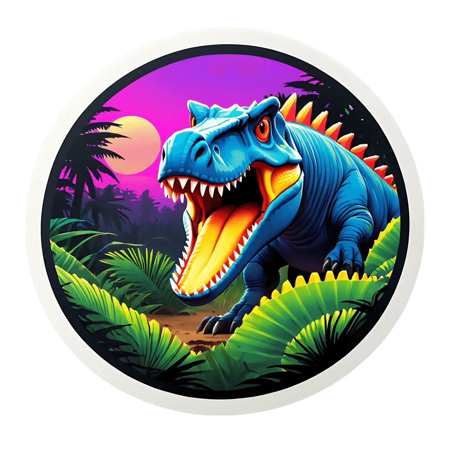Dinosaur Jungle - UV DTF Sticker - Heat Press Transfer