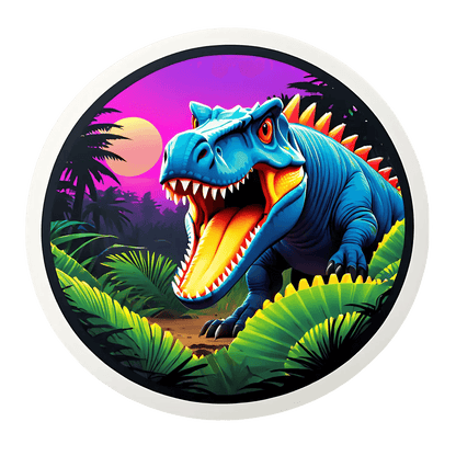 Dinosaur Jungle - UV DTF Sticker - Heat Press Transfer