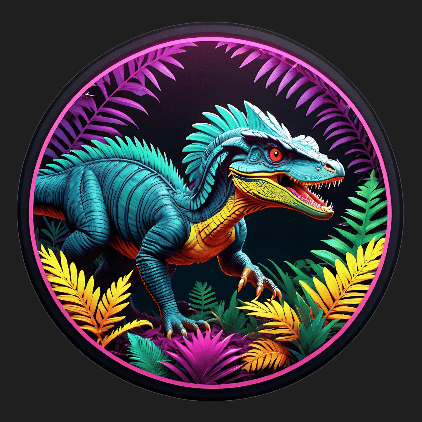 Dinosaur Jungle - UV Sticker - Heat Press Transfer