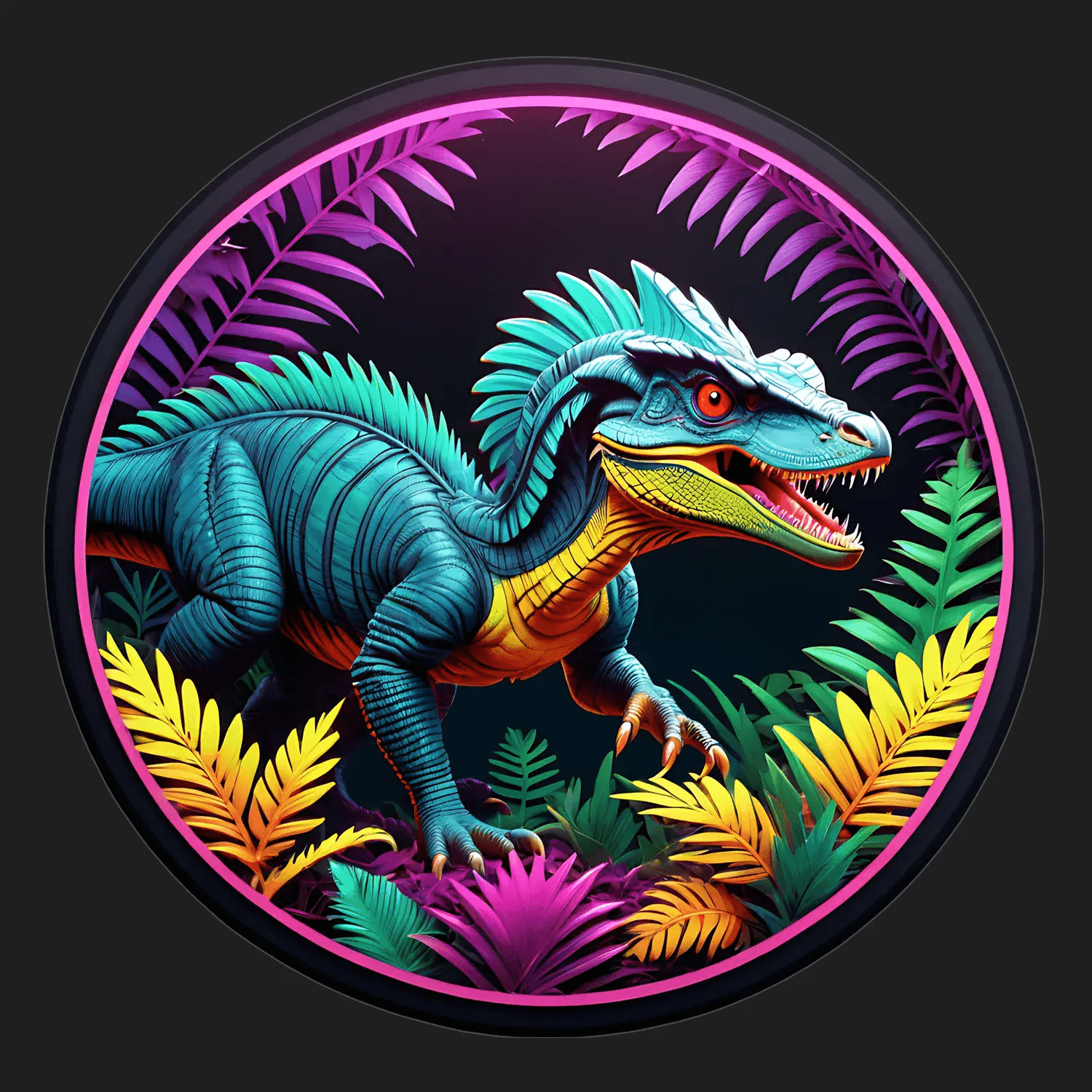 Dinosaur Jungle - UV Sticker - Heat Press Transfer