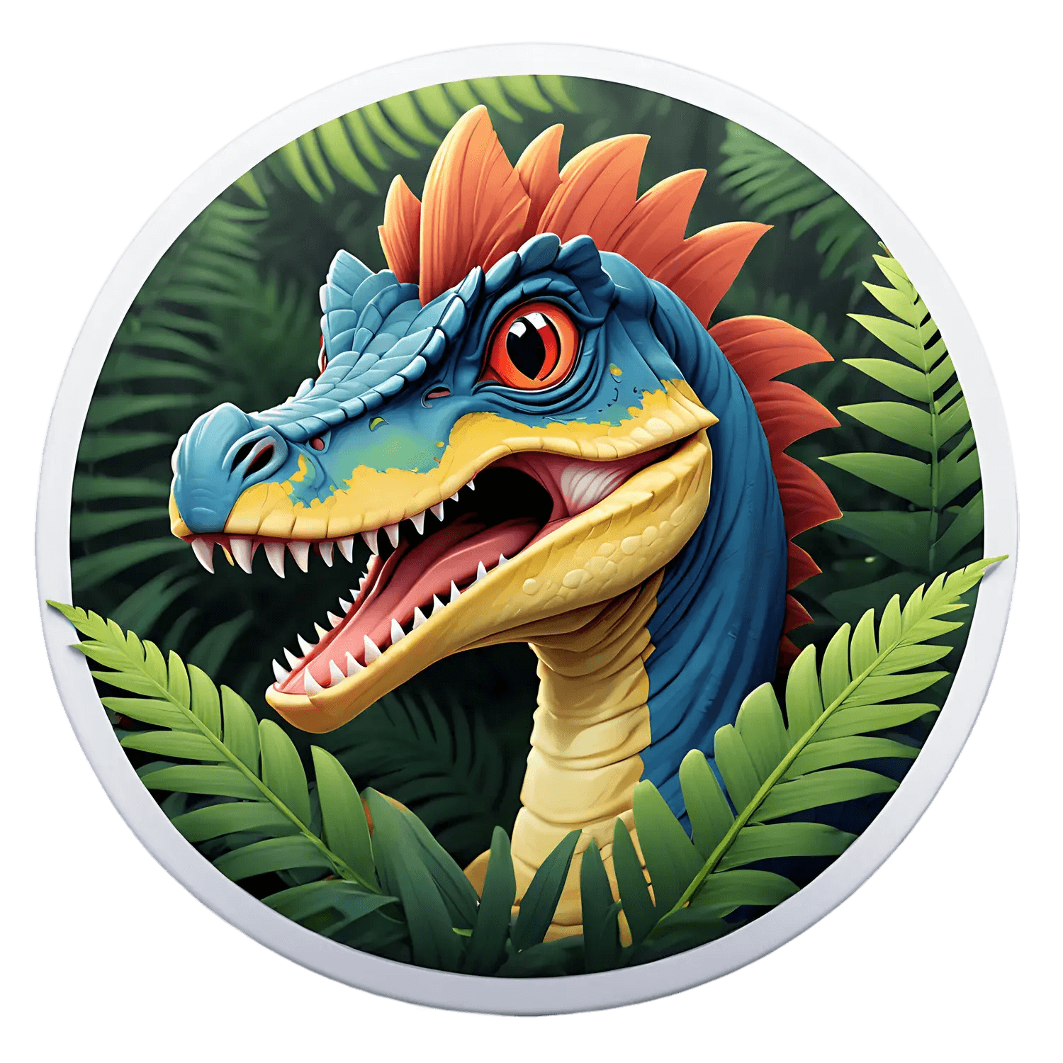 Dinosaur Jungle - UV Sticker - Heat Press Transfer