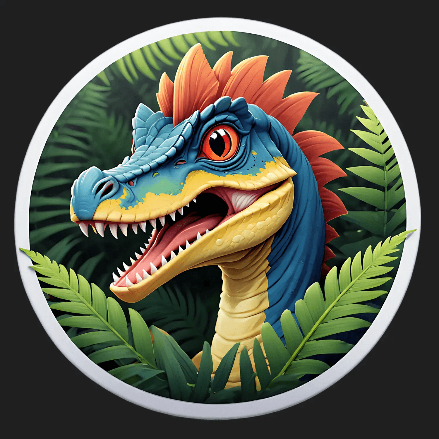 Dinosaur Jungle - UV Sticker - Heat Press Transfer