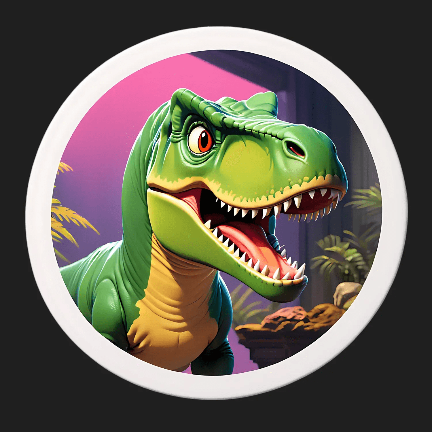 Dinosaur Jungle - UV Sticker - Heat Press Transfer