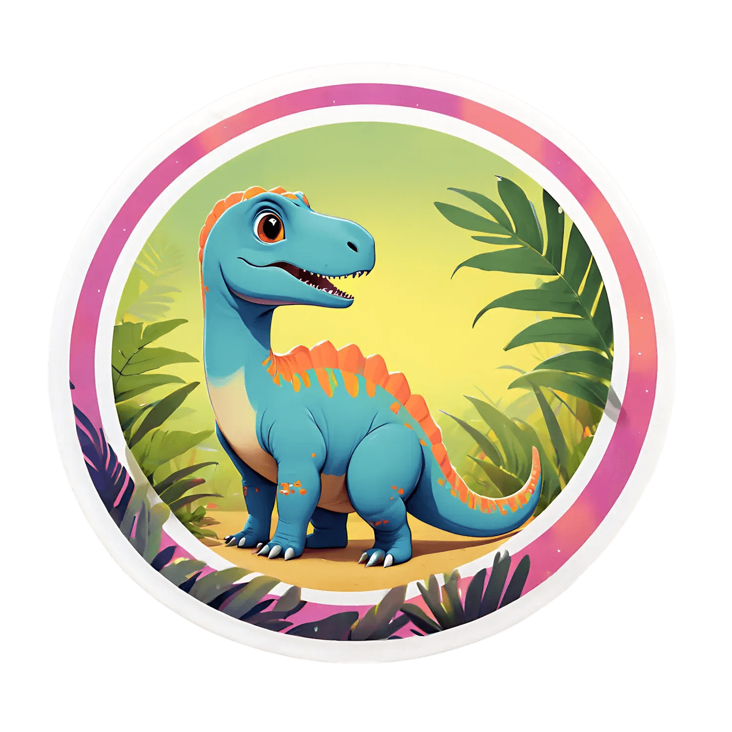 Dinosaur Jungle - UV Sticker - Heat Press Transfer
