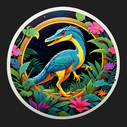 Dinosaur Jungle - Vibrant UV Sticker - Heat Press Transfer