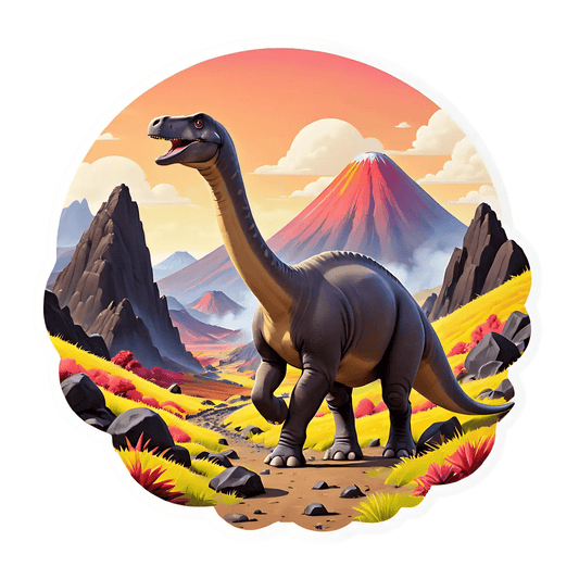 Dinosaur Landscape - Sticker - Heat Press Transfer