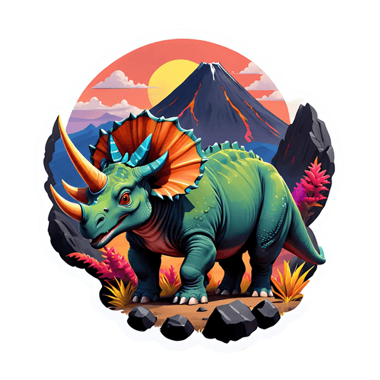 Dinosaur Mountain - Sticker - Heat Press Transfer