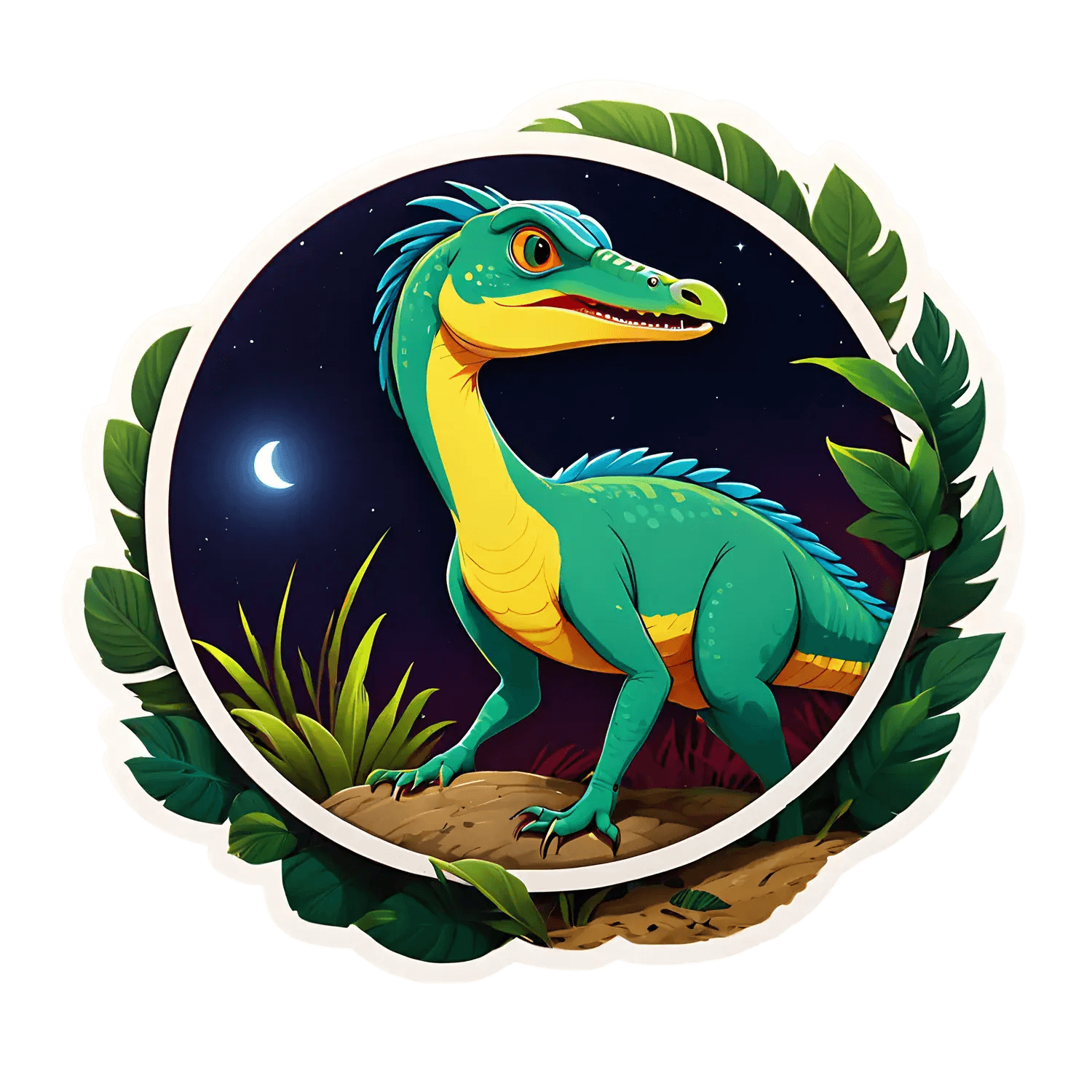 Dinosaur Night - Sticker - Heat Press Transfer