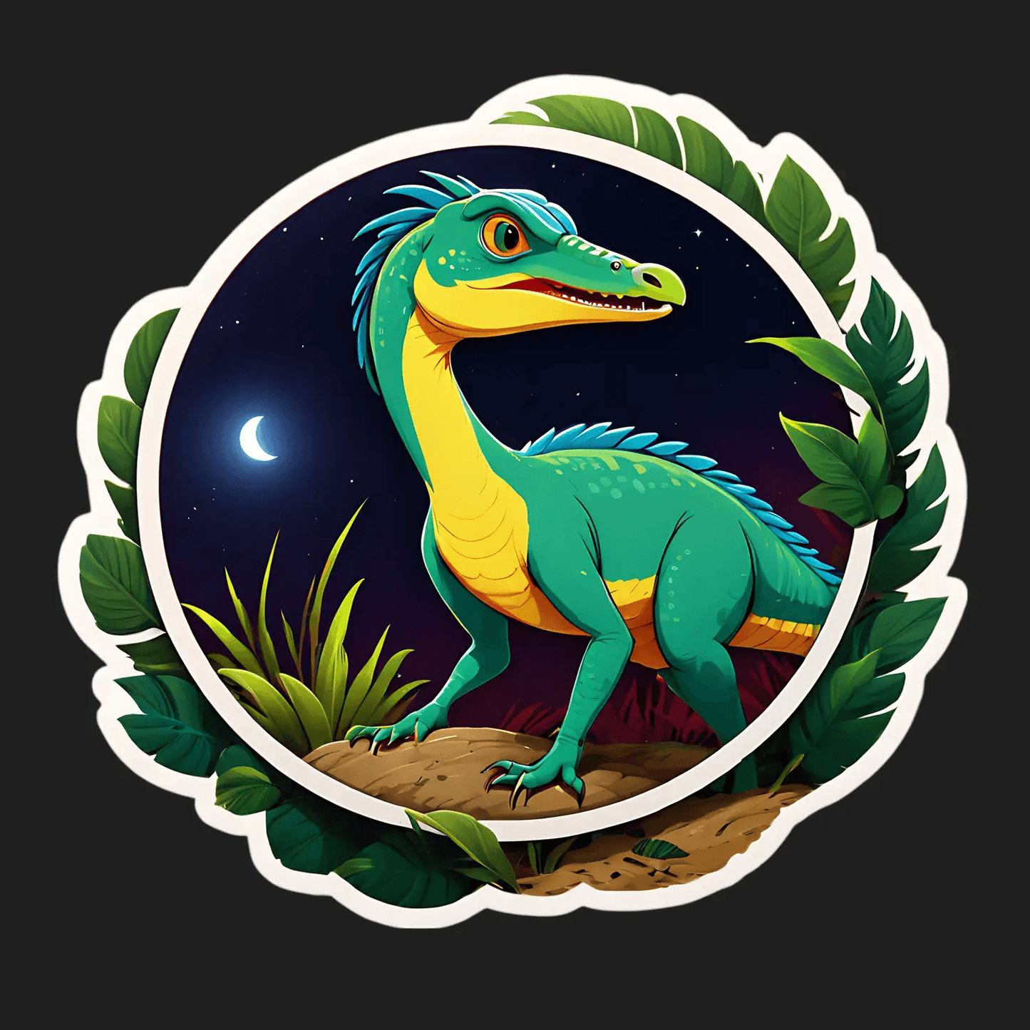 Dinosaur Night - Sticker - Heat Press Transfer