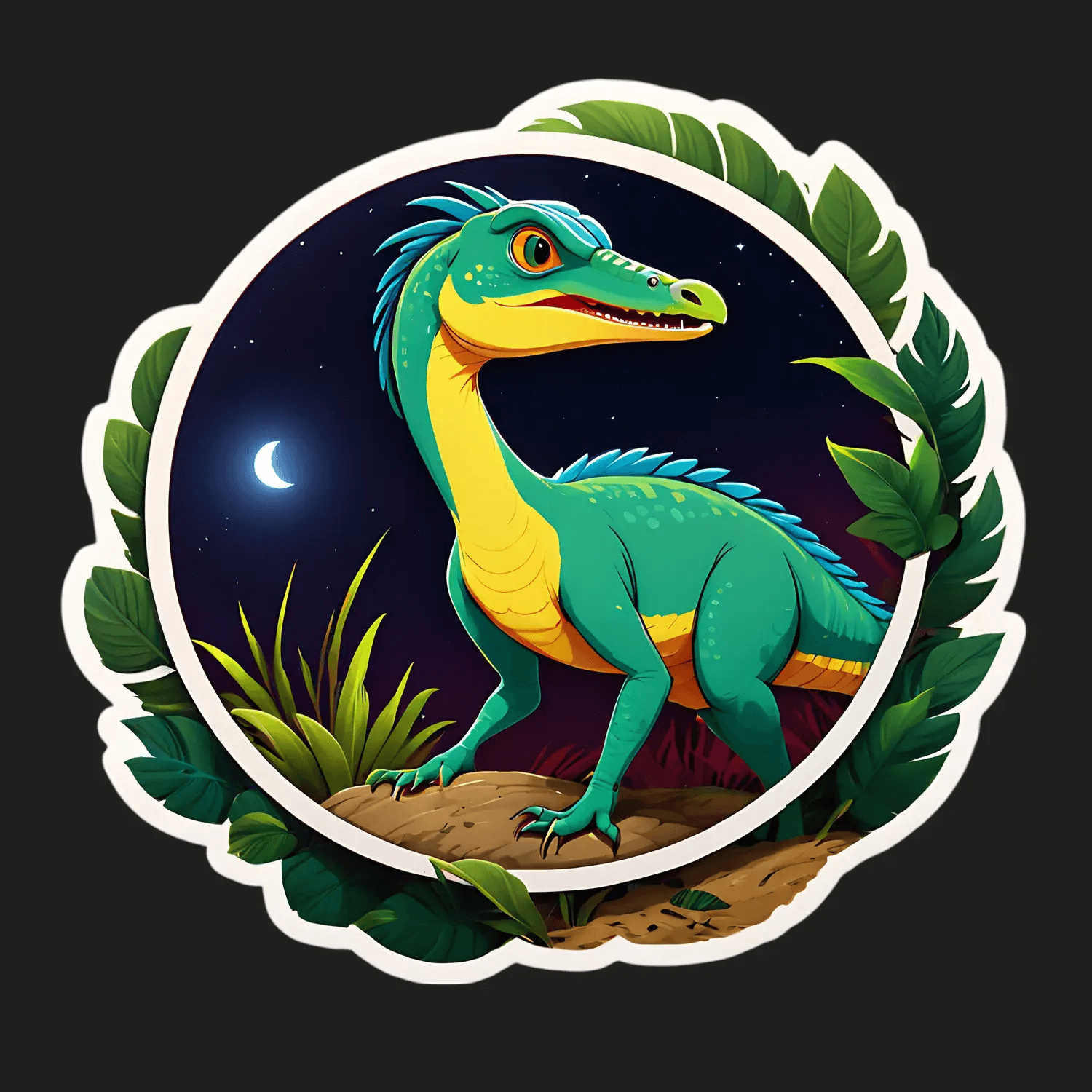 Dinosaur Night - Sticker - Heat Press Transfer