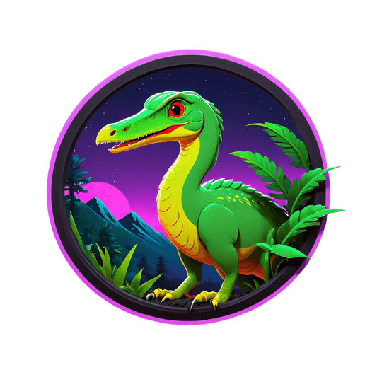 Dinosaur Night - UV DTF Sticker - Heat Press Transfer