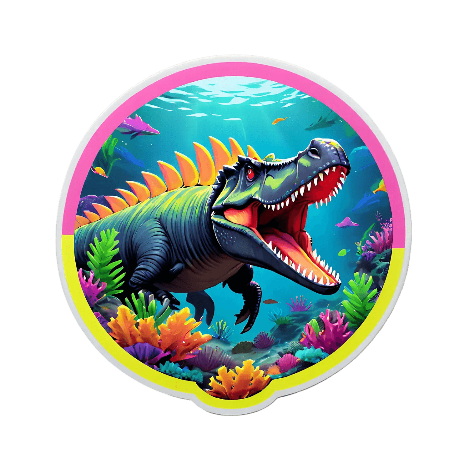 Dinosaur Ocean Adventure - Sticker - Heat Press Transfer