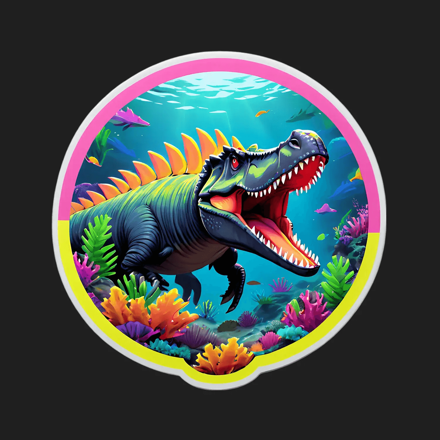 Dinosaur Ocean Adventure - Sticker - Heat Press Transfer