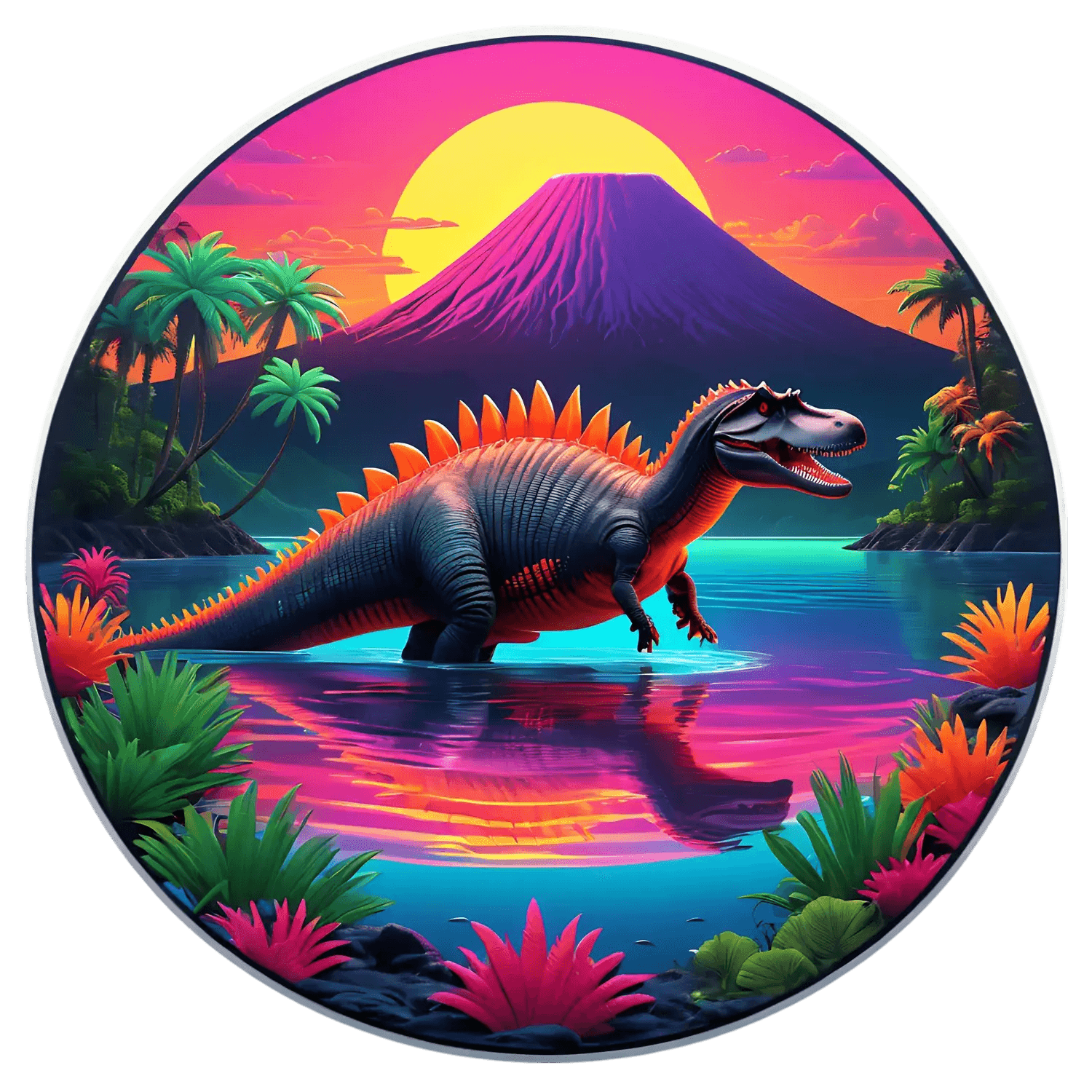 Dinosaur Paradise - Sticker - Heat Press Transfer