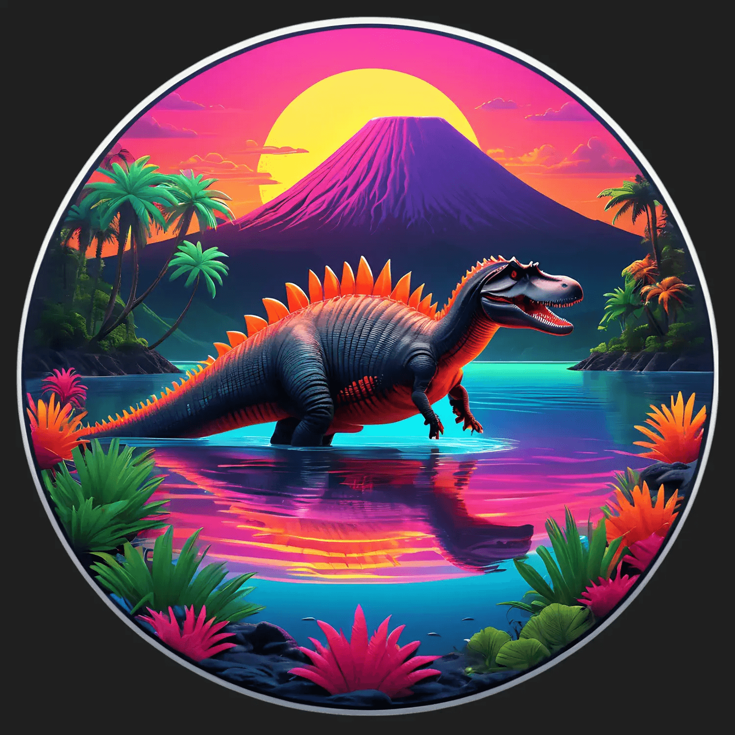 Dinosaur Paradise - Sticker - Heat Press Transfer