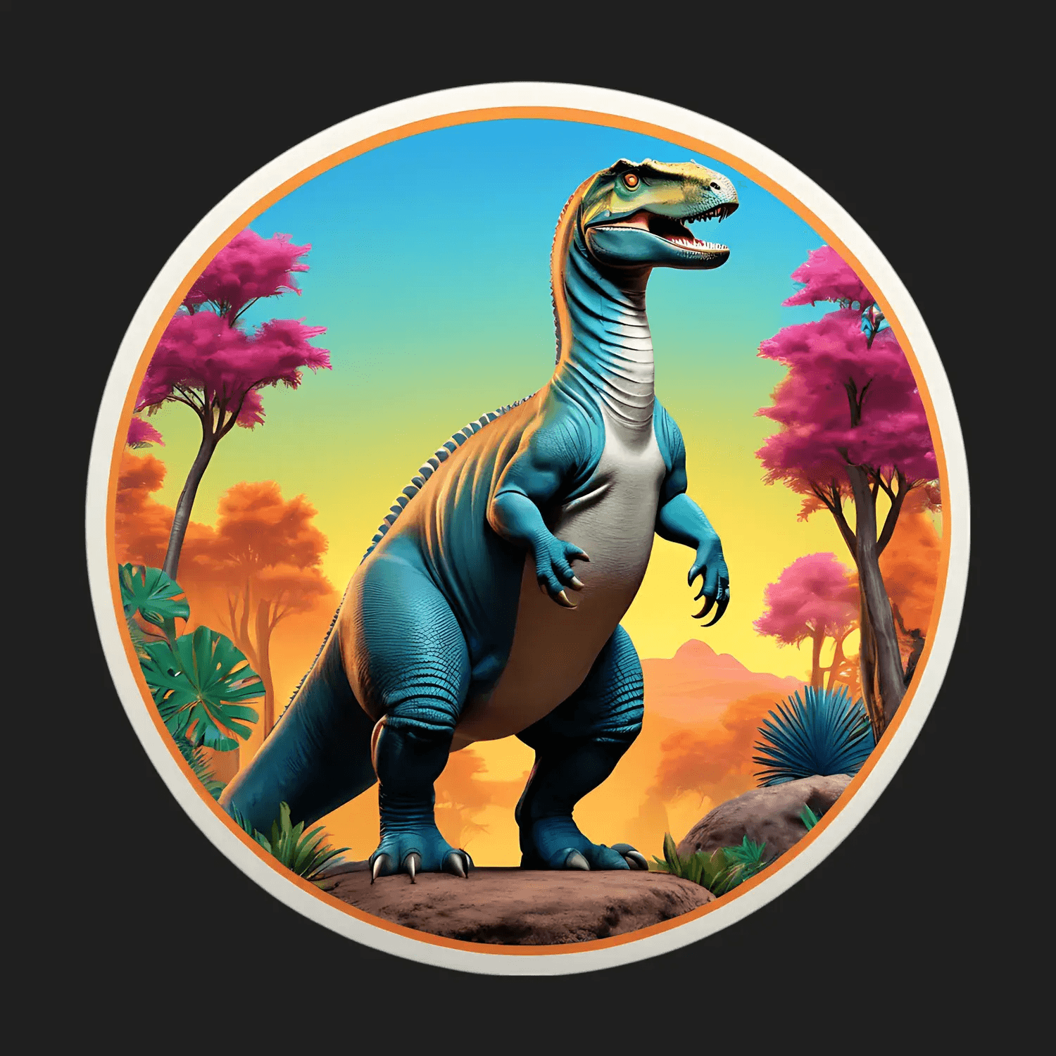 Dinosaur Paradise - Sticker - Heat Press Transfer