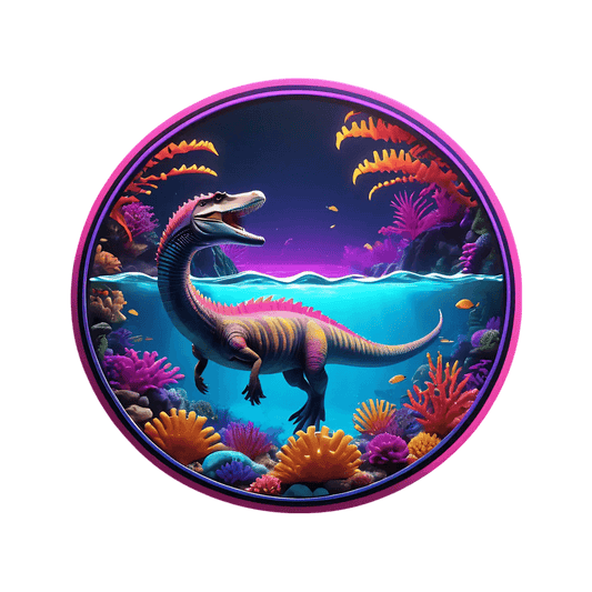 Dinosaur Paradise - UV DTF Sticker - Heat Press Transfer