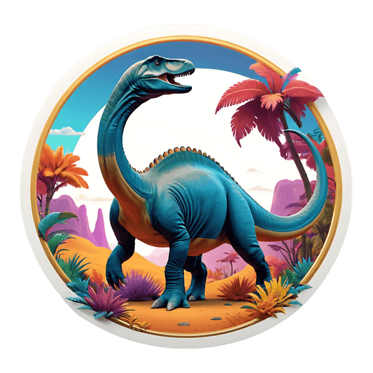 Dinosaur Paradise - UV DTF Sticker - Heat Press Transfer