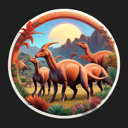Dinosaur Paradise - UV Sticker - Heat Press Transfer