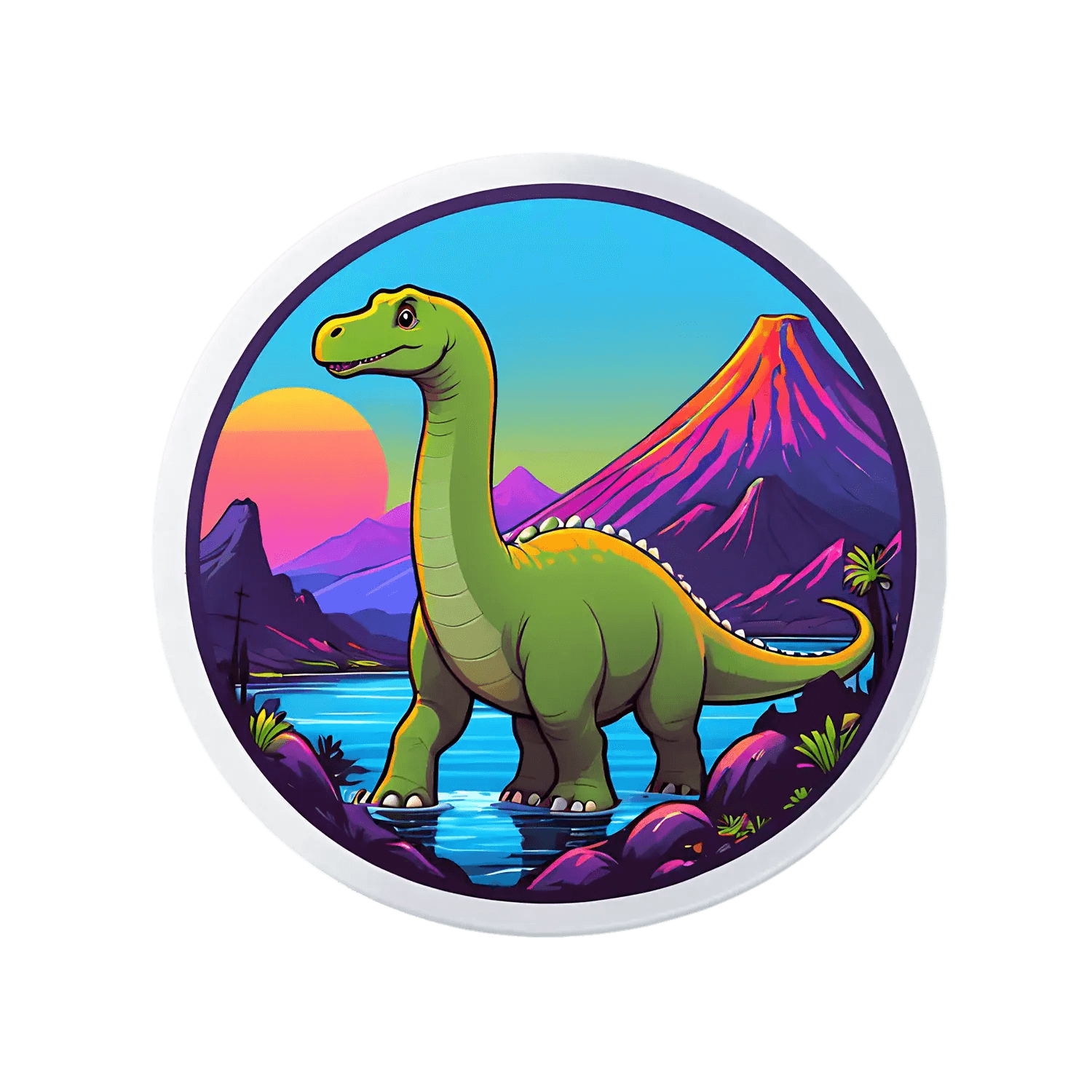 Dinosaur Paradise - UV Sticker - Heat Press Transfer