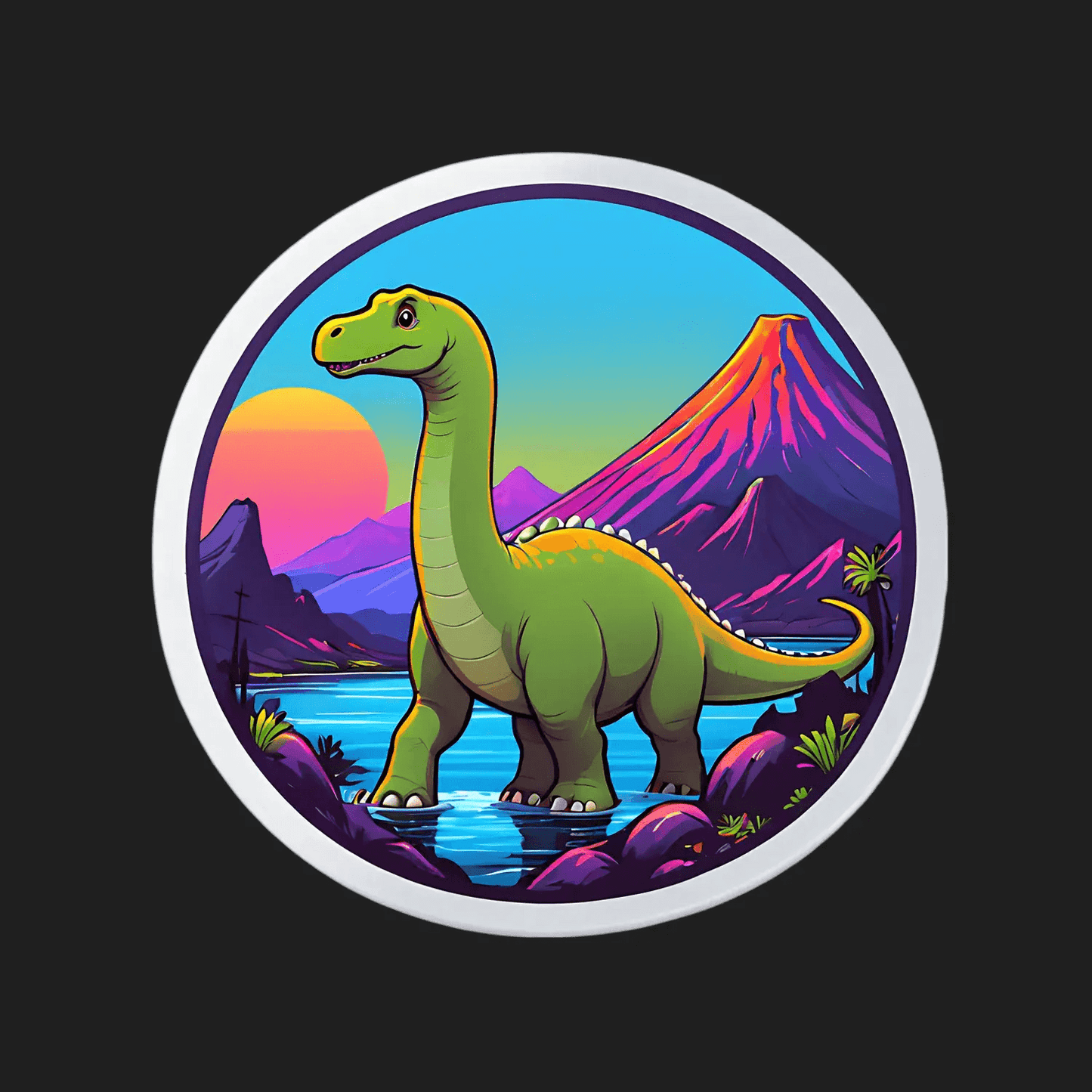 Dinosaur Paradise - UV Sticker - Heat Press Transfer