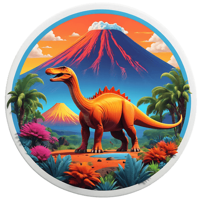 Dinosaur Paradise - Vibrant Sticker - Heat Press Transfer